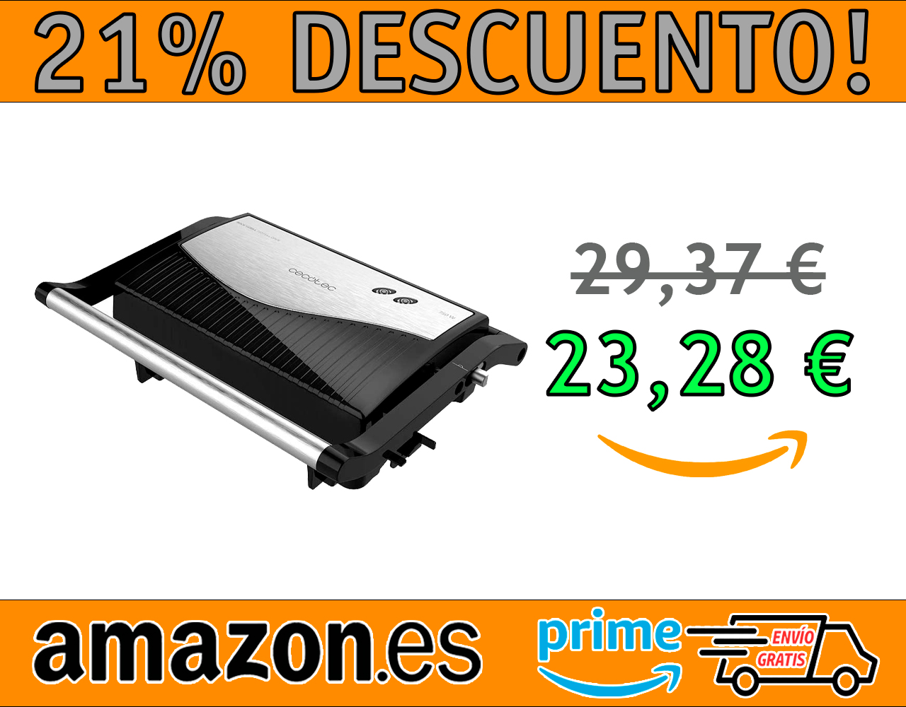 PLANCHA SANDWICHERA CECOTEC ROCK’NGRILL 750W