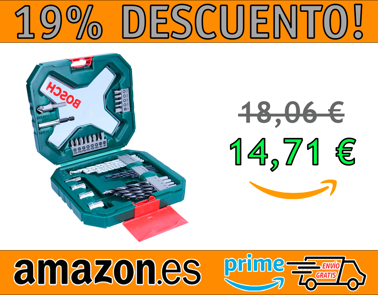 SET DE PUNTAS DE ATORNILLAR Y BROCAS X-LINE BOSCH