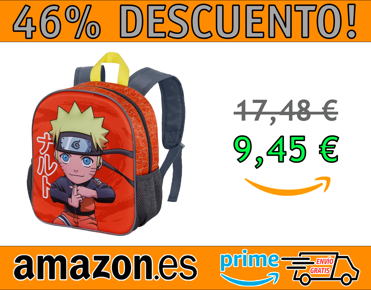 MOCHILA PEQUEÑA 3D KARACTERMANIA NARUTO
