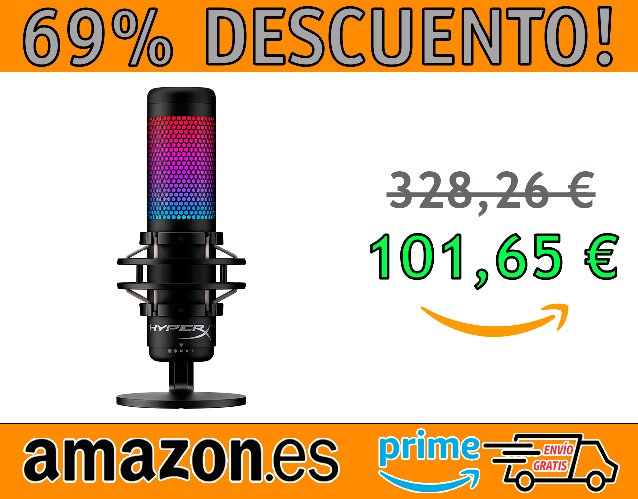 MICRÓFONO DE CONDENSADOR USB HYPERX QUADCAST S