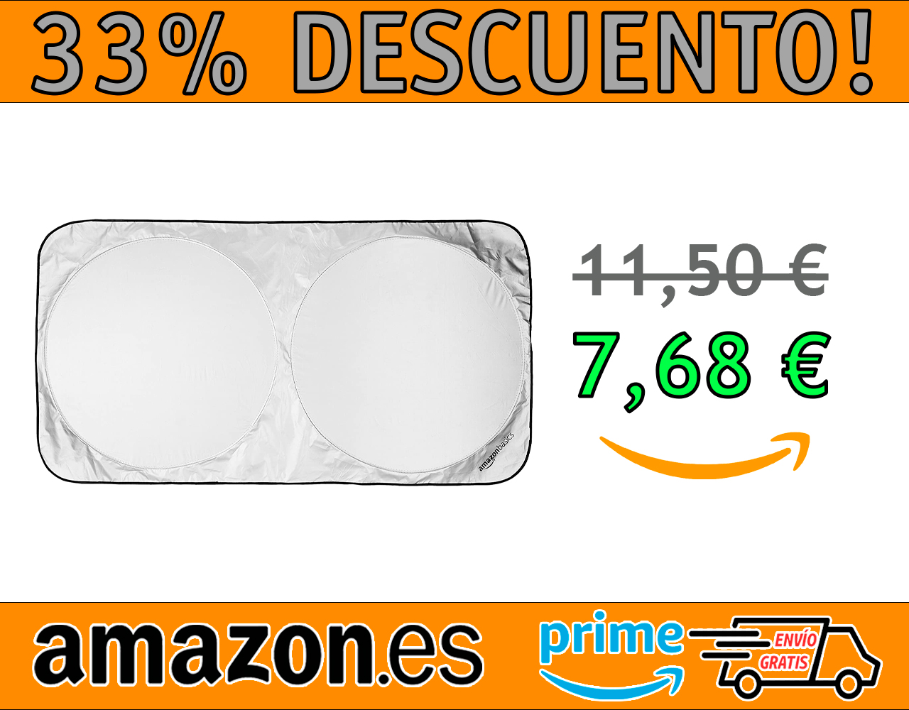 PARASOL PARA PARABRISAS DE COCHE AMAZON BASICS