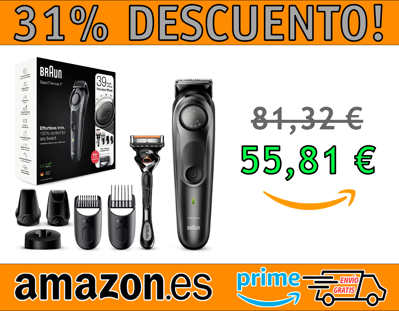 RECORTADORA DE BARBA BRAUN 7 BT7340