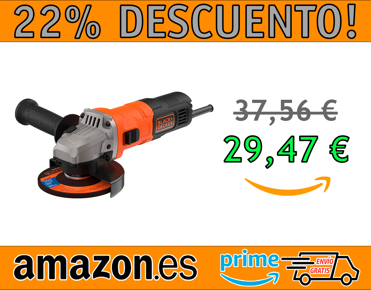 AMOLADORA 115 MM BLACK+DECKER BEG010-QS 710W