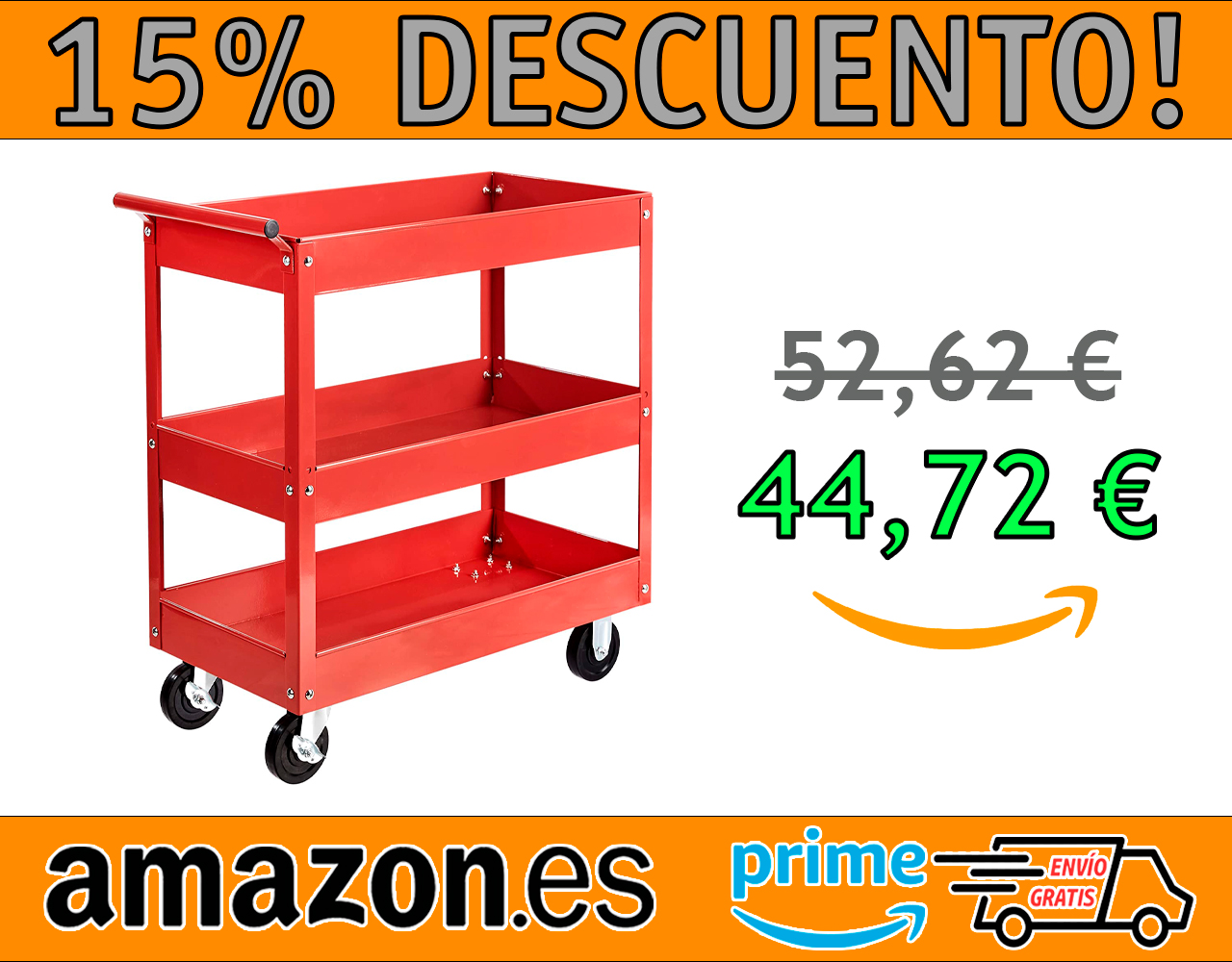 CARRITO AUXILIAR MULTIUSOS AMAZON BASICS