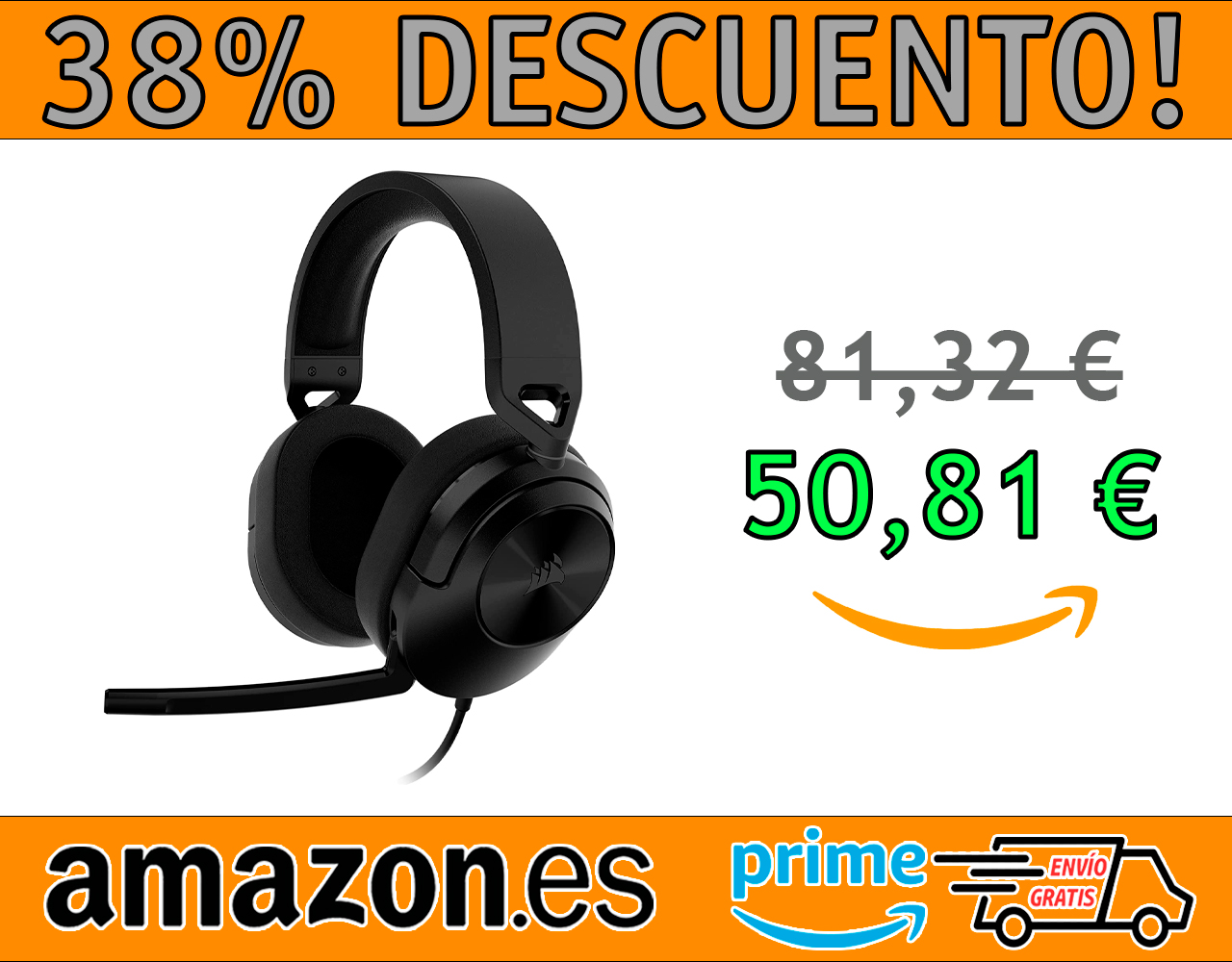 AURICULARES PARA JUEGOS CORSAIR HS55 SURROUND