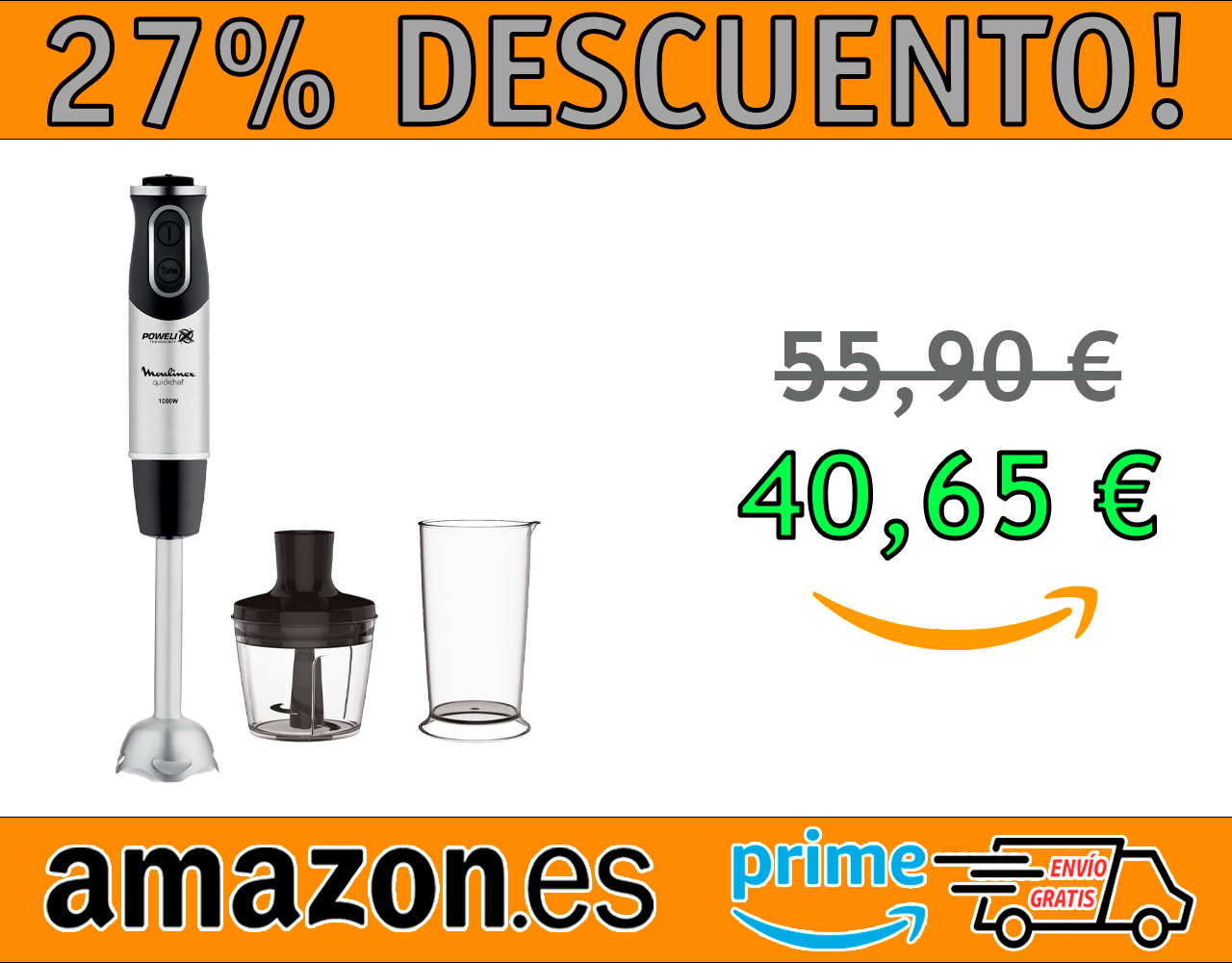 BATIDORA DE MANO DE 1000W MOULINEX QUICKCHEF
