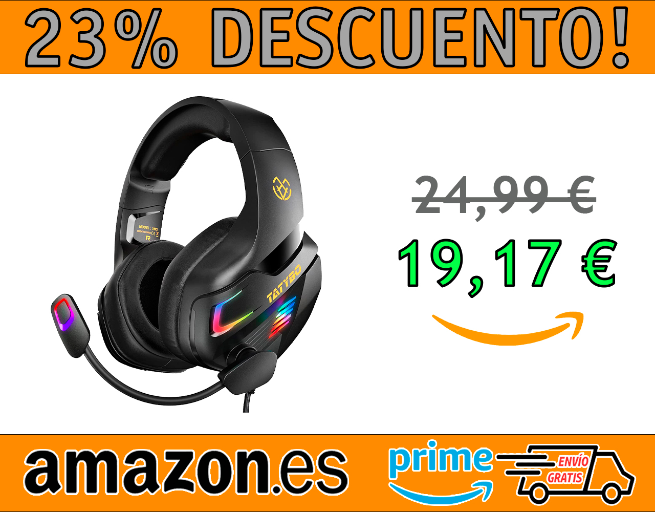 AURICULARES GAMING CON MICRÓFONO TATYBO