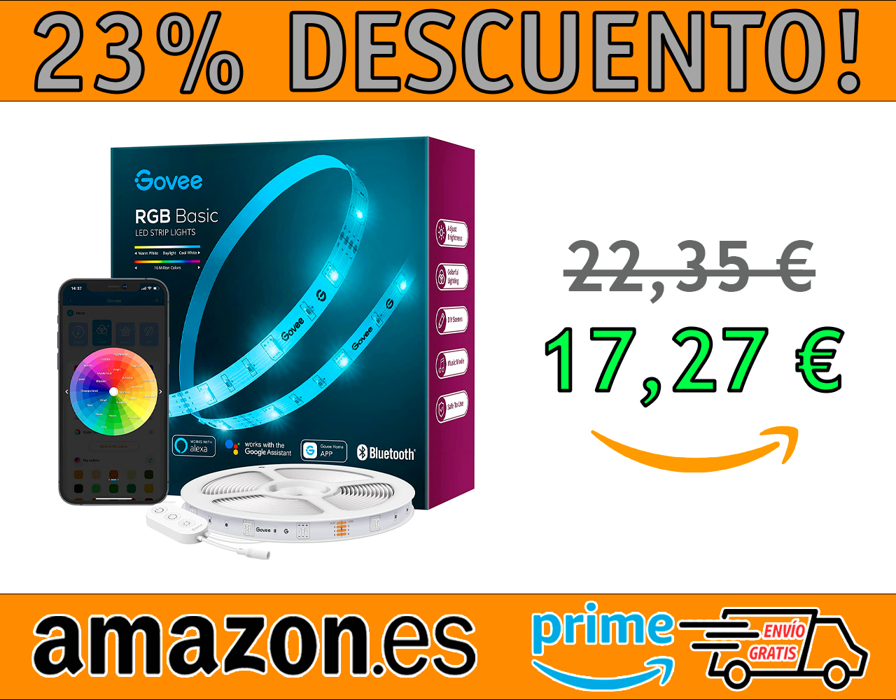 TIRA LED GOVEE 5M COMPATIBLE CON ALEXA