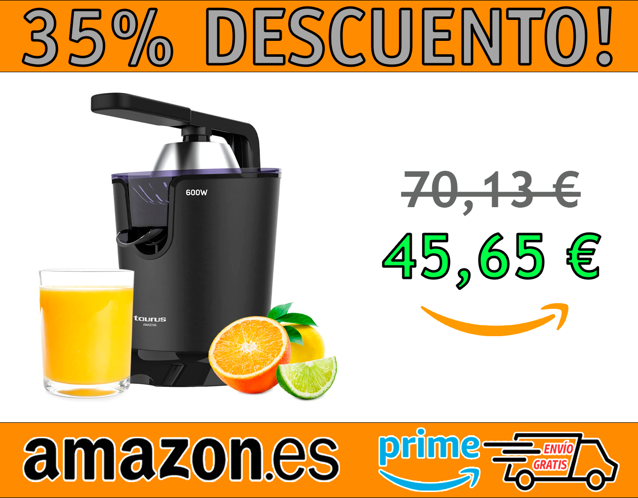 EXPRIMIDOR ELÉCTRICO DE PALANCA 600W TAURUS AMAZING