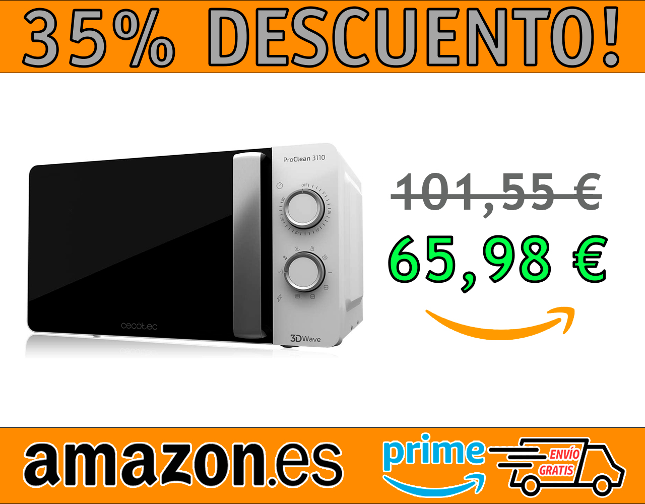 MICROONDAS CECOTEC CON GRILL PROCLEAN 3110