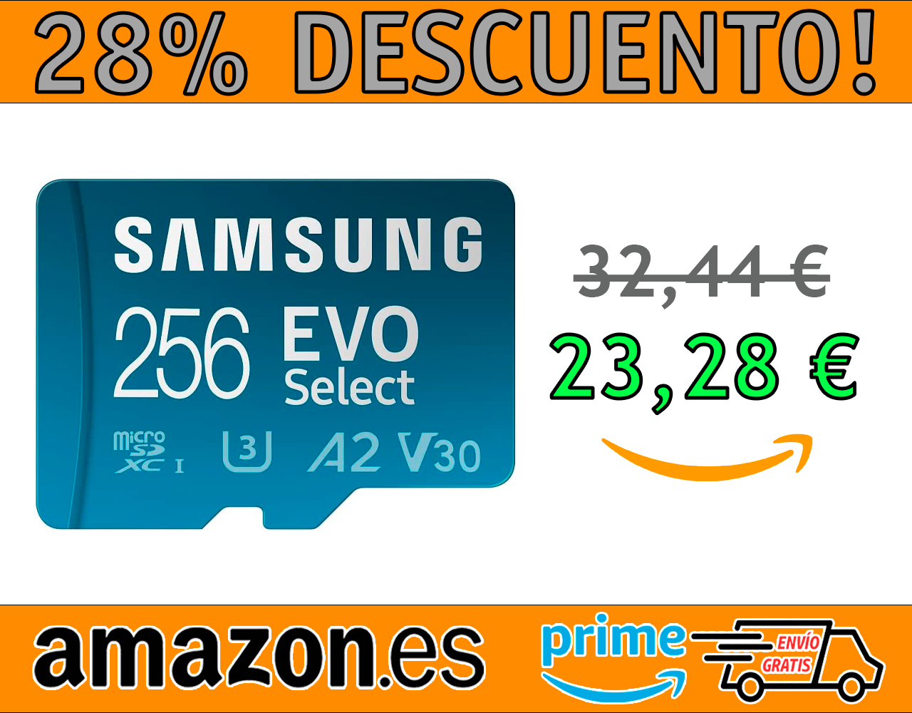 TARJETA MICRO SD SAMSUNG EVO SELECT 256GB A2