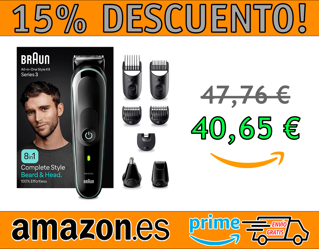 RECORTADORA DE BARBA TODO EN UNO BRAUN SERIES 3