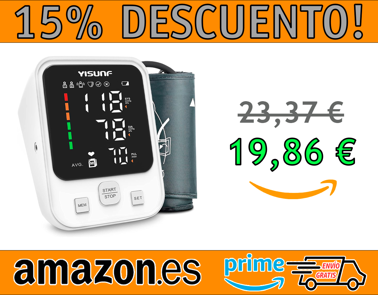 TENSIÓMETRO DE BRAZO DIGITAL MARCA YISUNF