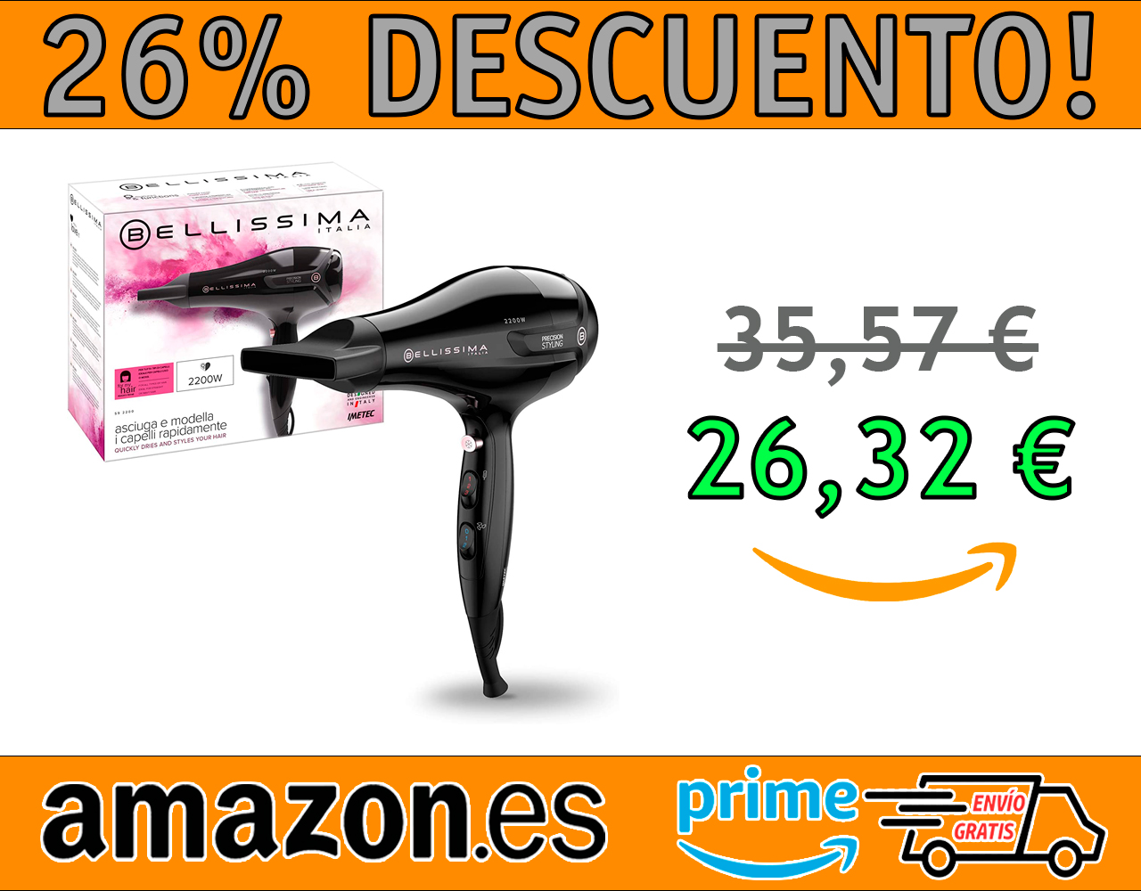 SECADOR DE PELO IMETEC BELLISSIMA S9 2200W