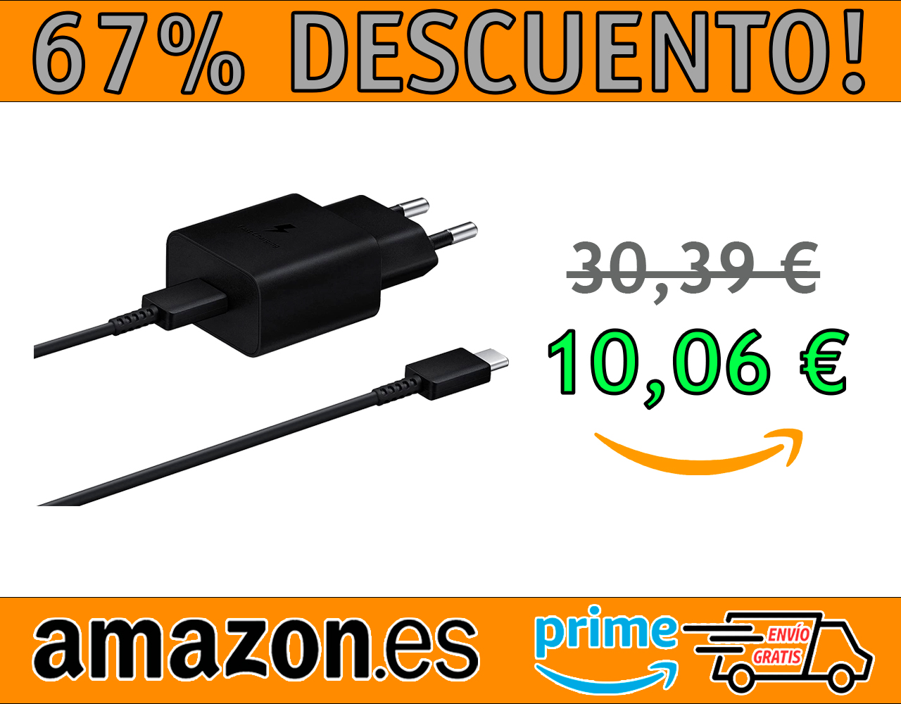 CARGADOR DE VIAJE DE CARGA RAPIDA SAMSUNG