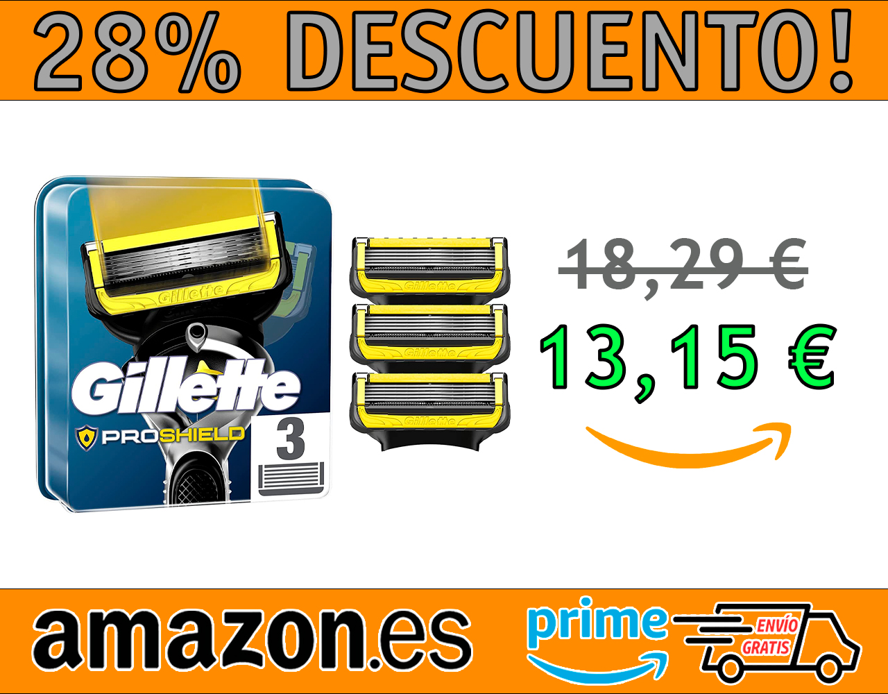 CUCHILLAS DE AFEITAR GILLETTE PROSHIELD