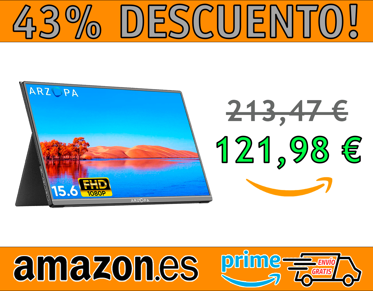 MONITOR PORTATIL ARZOPA A1 GAMUT 15,6″
