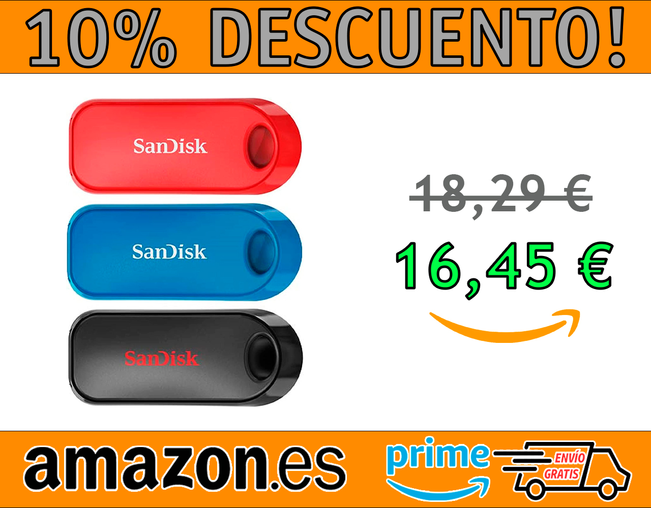 MEMORIA USB DE 32 GB SANDISK CRUZER SNAP