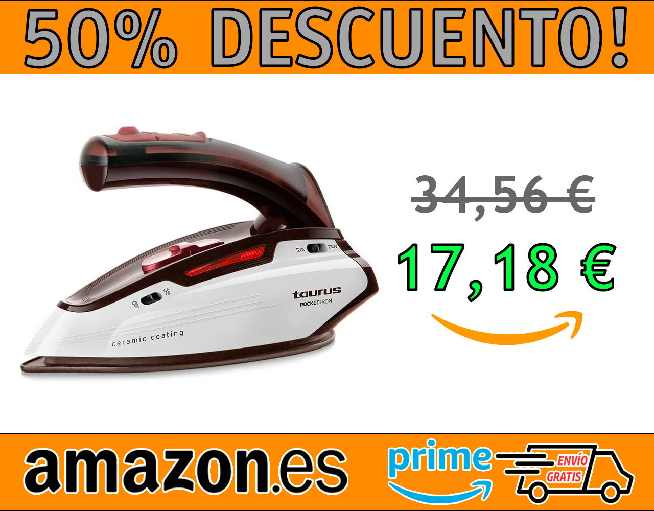 PLANCHA DE VIAJE TAURUS POCKET IRON 1150W