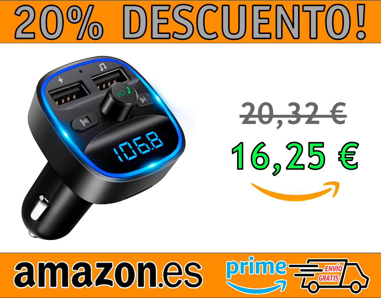 TRANSMISOR FM BLUETOOTH PARA COCHE LENCENT