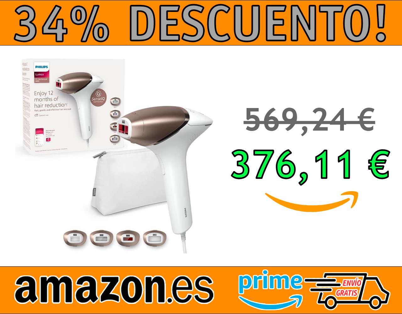 DISPOSITIVO DE DEPILACIÓN PHILIPS LUMEA IPL SERIE 8000