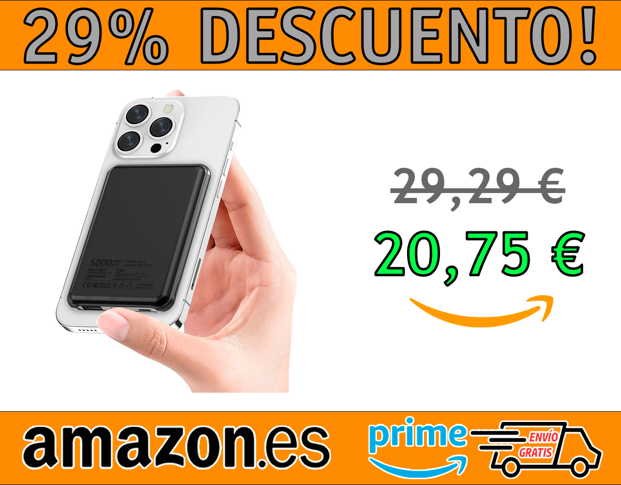 BATERIA EXTERNA MAGNETICA IPHONE 5000MAH KOOSEED