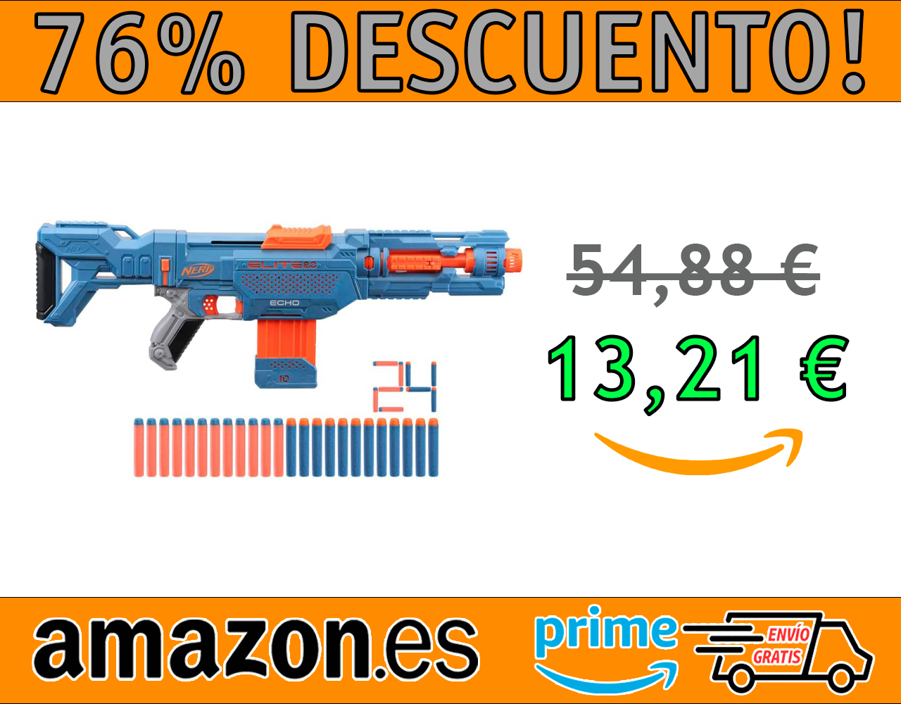 LANZADOR DE DARDOS HASBRO NERF ELITE 2.0 ECHO CS-10