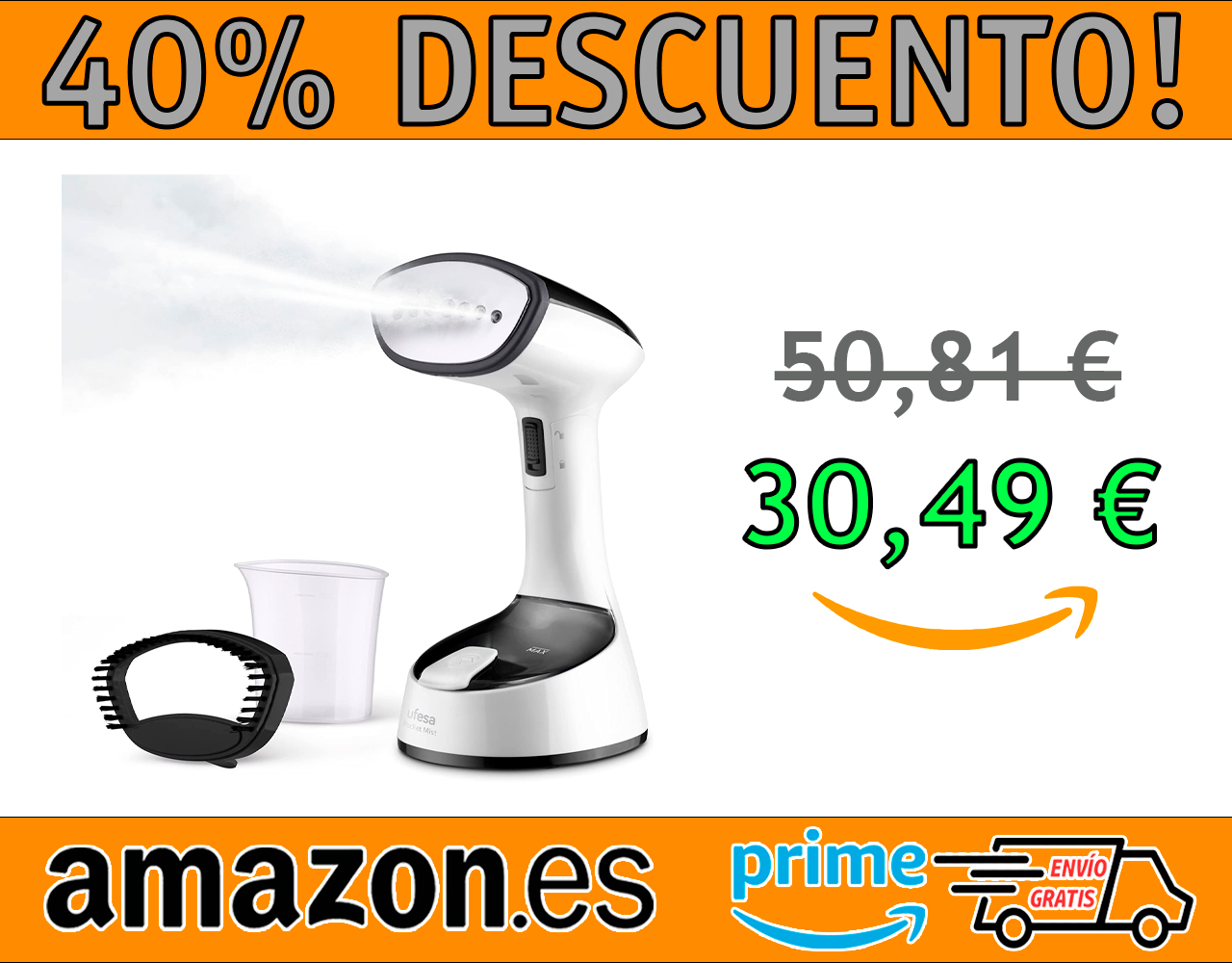 PLANCHA VERTICAL DE VAPOR UFESA BLACK MIST