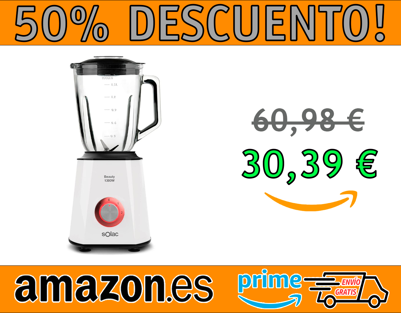 BATIDORA DE VASO SOLAC BV5727 BEAUTY 1300W