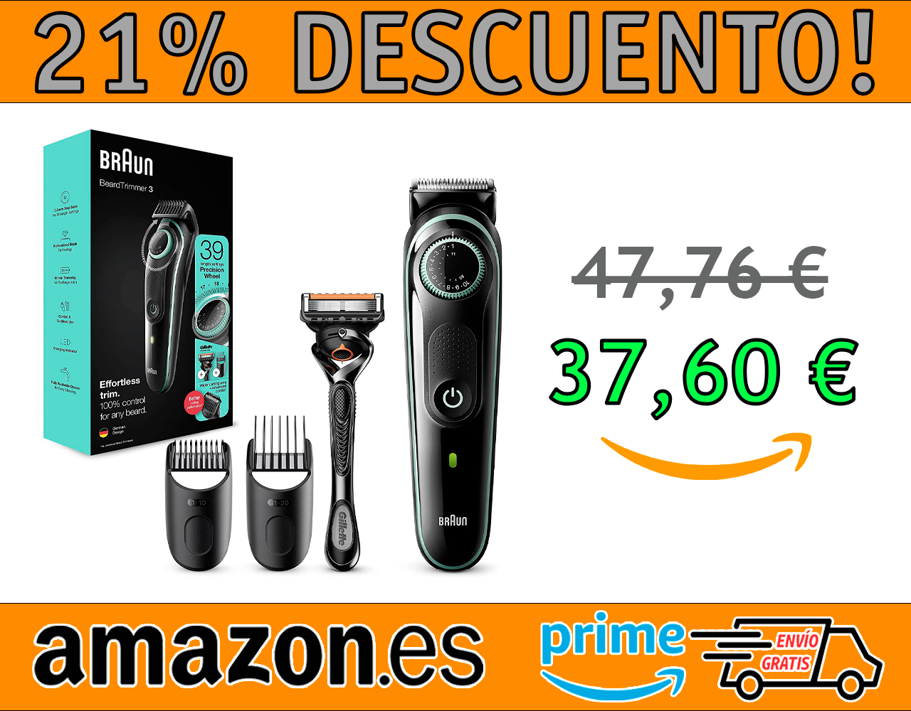 RECORTADORA DE BARBA BRAUN 3 BT3341