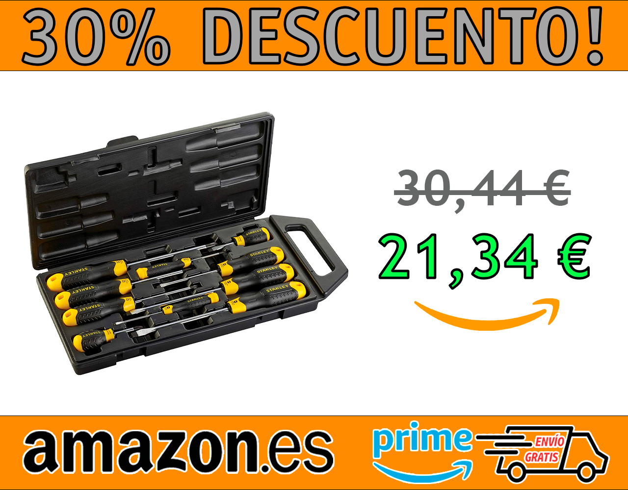 JUEGO DE DESTORNILLADORES STANLEY CUSHION GRIP