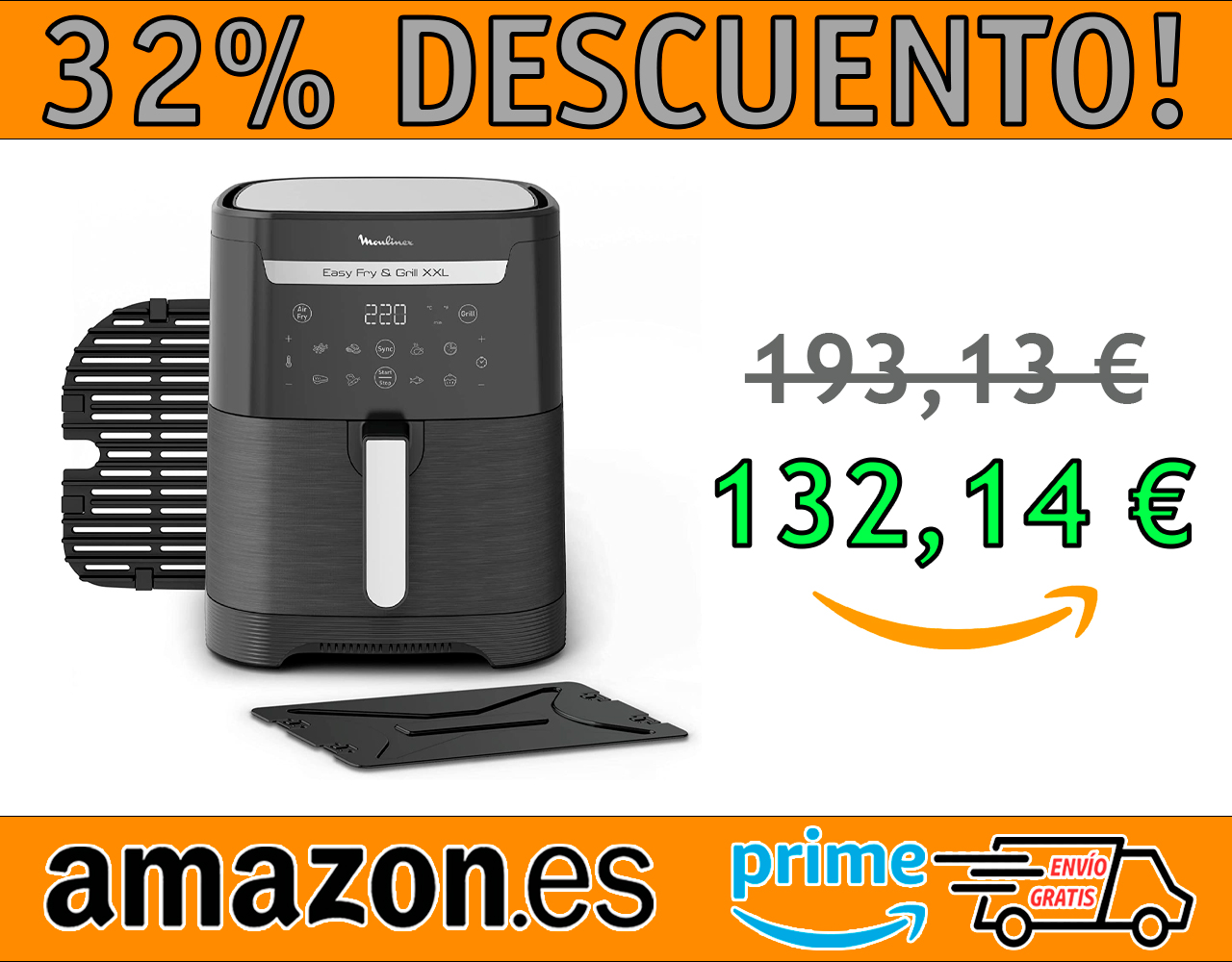 FREIDORA DE AIRE MOULINEX EASY FRY XXL 2 EN 1