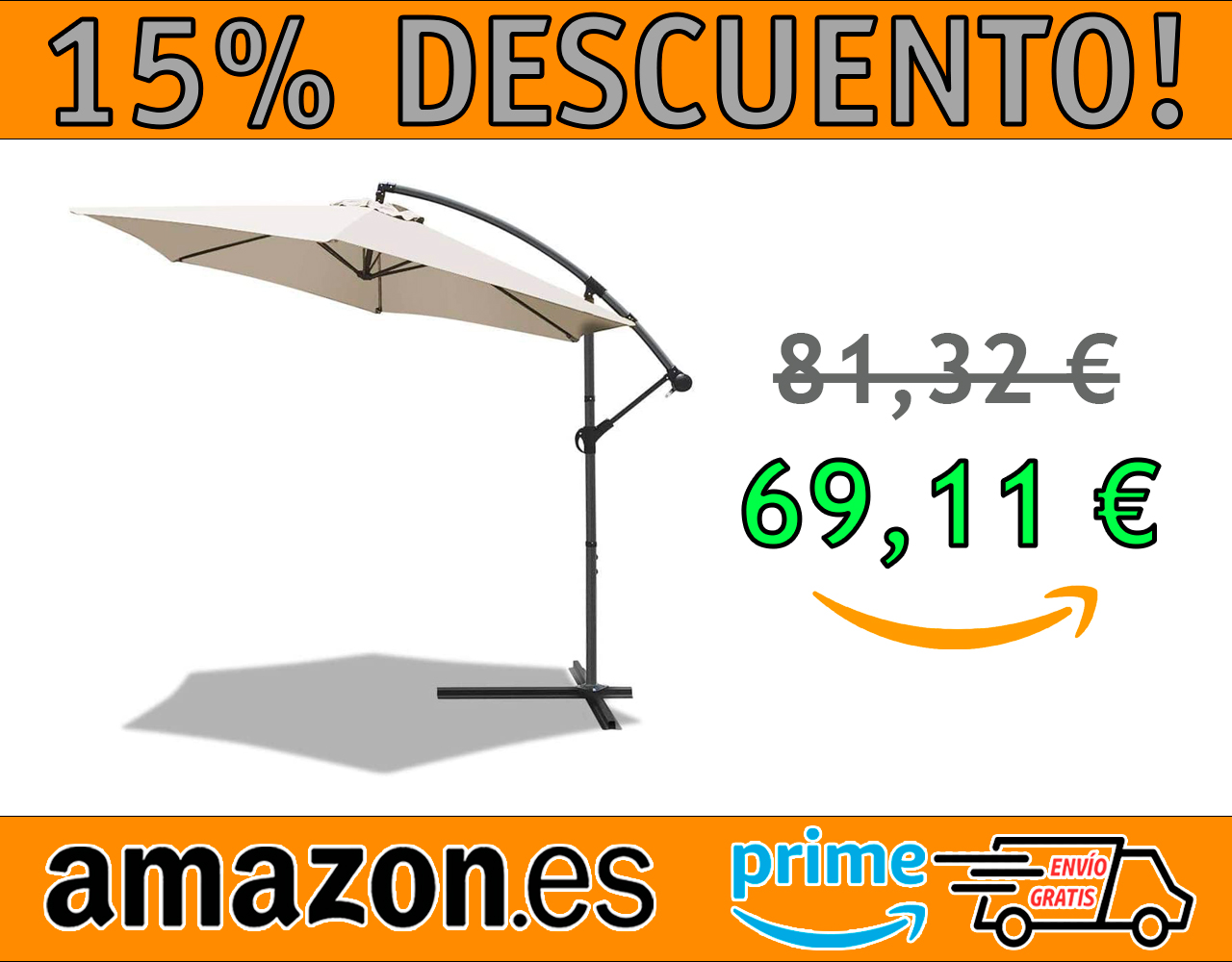 SOMBRILLA PARASOL EXCENTRICO VOUNOT 300 CM