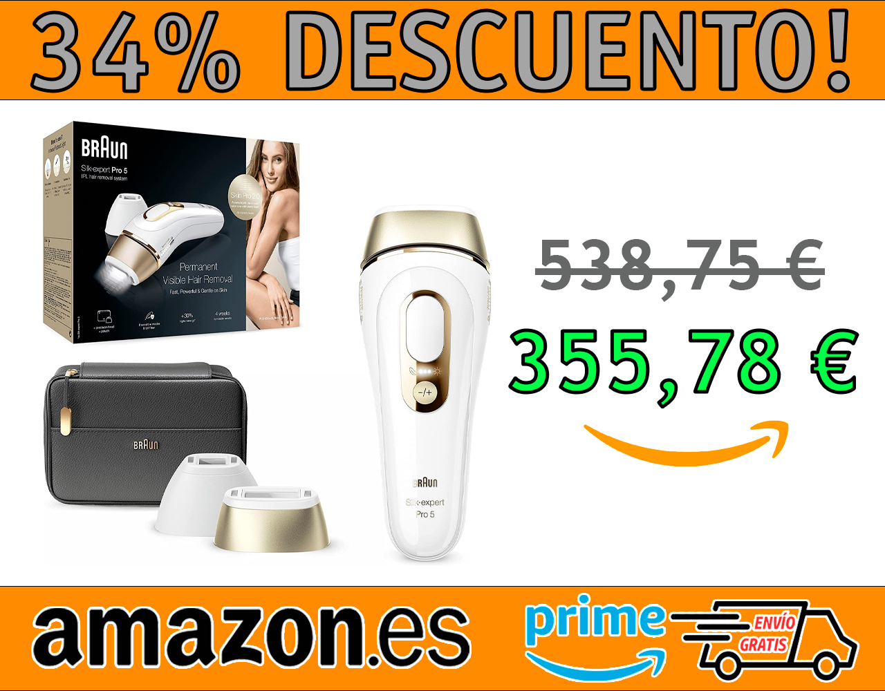 DEPILADORA LÁSER BRAUN SILK-EXPERT PRO 5