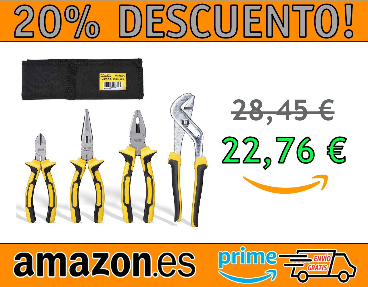 ALICATES CON BOLSA DE ALMACENAMIENTO DOWELL
