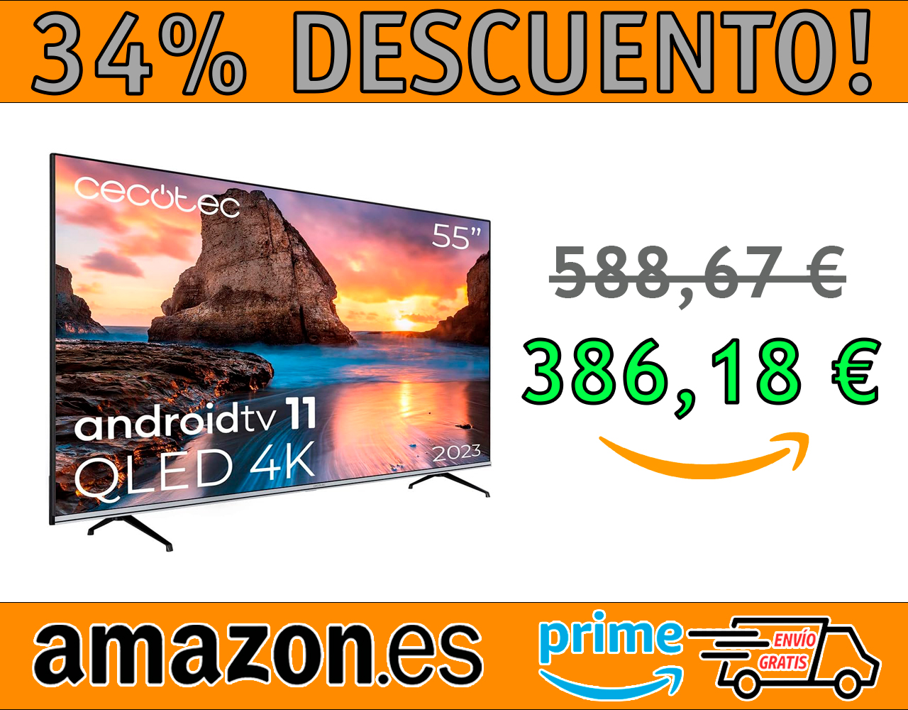 TELEVISOR CECOTEC QLED 55″ SMART TV V1 SERIES VQU10055