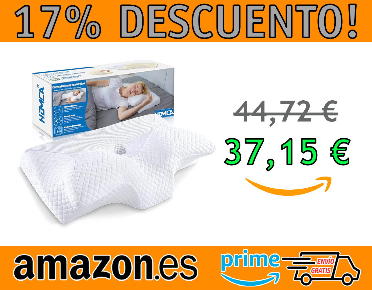 ALMOHADA CERVICAL DE ESPUMA VISCOELASTICA HOMCA
