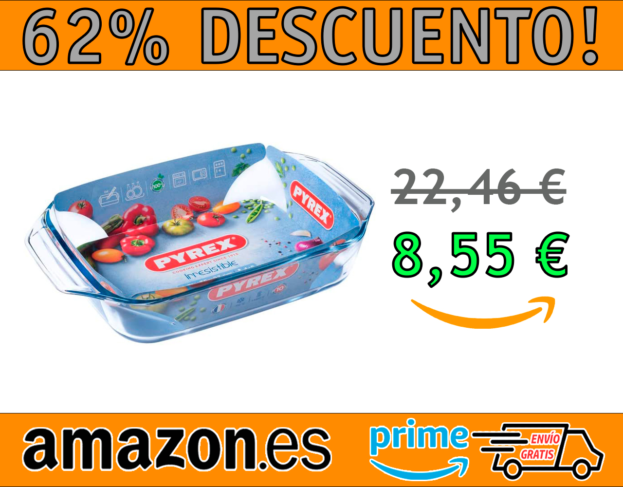 MOLDE RECTANGULAR DE VIDRIO PYREX OPTIMUM 31X20 CM