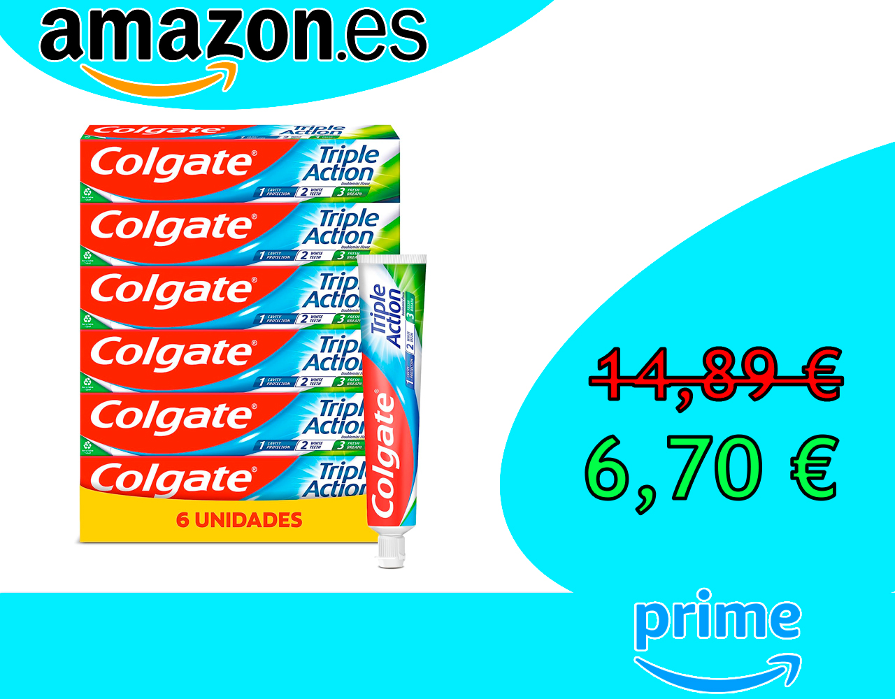 PASTA DE DIENTES CON FLÚOR COLGATE TRIPLE ACCIÓN
