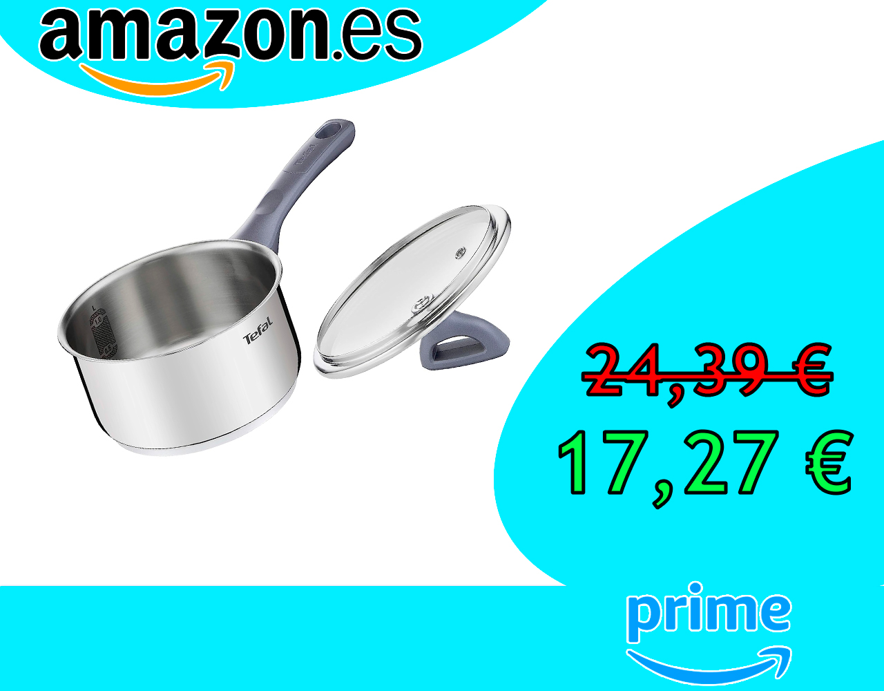 CAZO DE ACERO INOXIDABLE TEFAL DAILY COOK