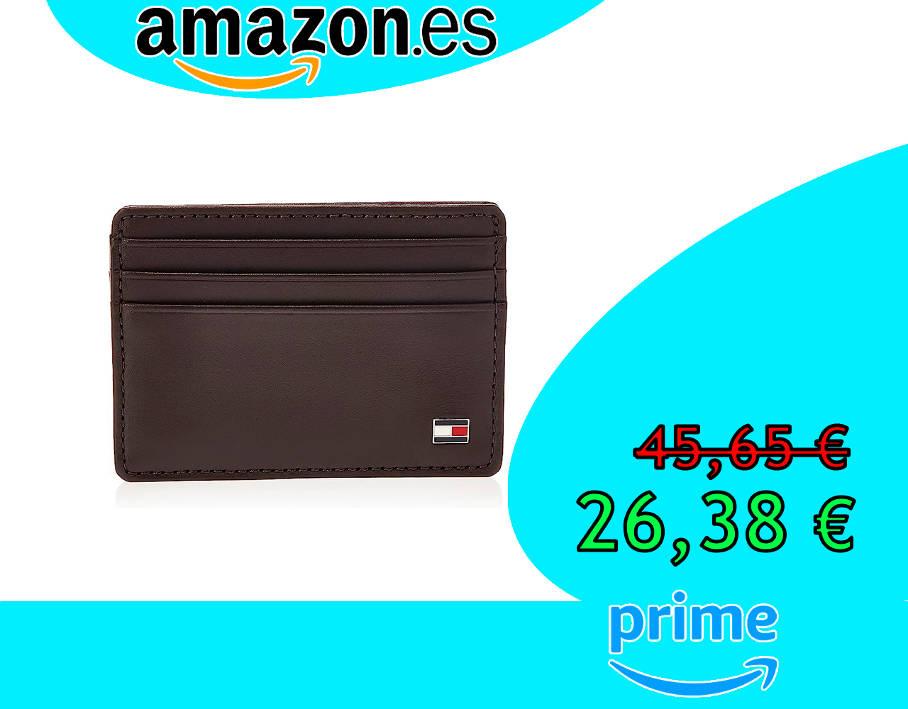 TARJETERO DE CUERO PARA HOMBRE TOMMY HILFIGER