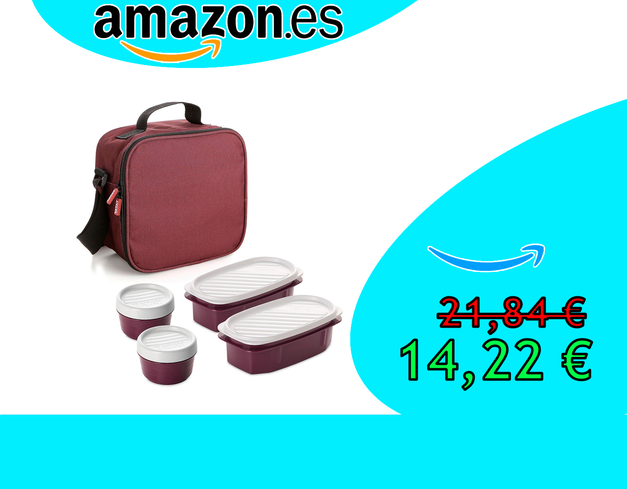 BOLSA TÉRMICA PORTA ALIMENTOS TATAY URBAN FOOD CASUAL