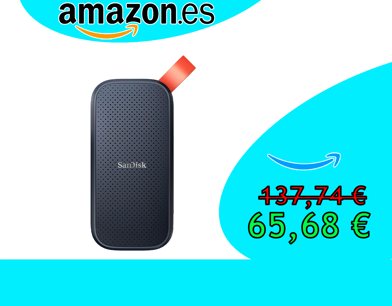 DISCO ESTADO SOLIDO SANDISK 1TB PORTÁTIL