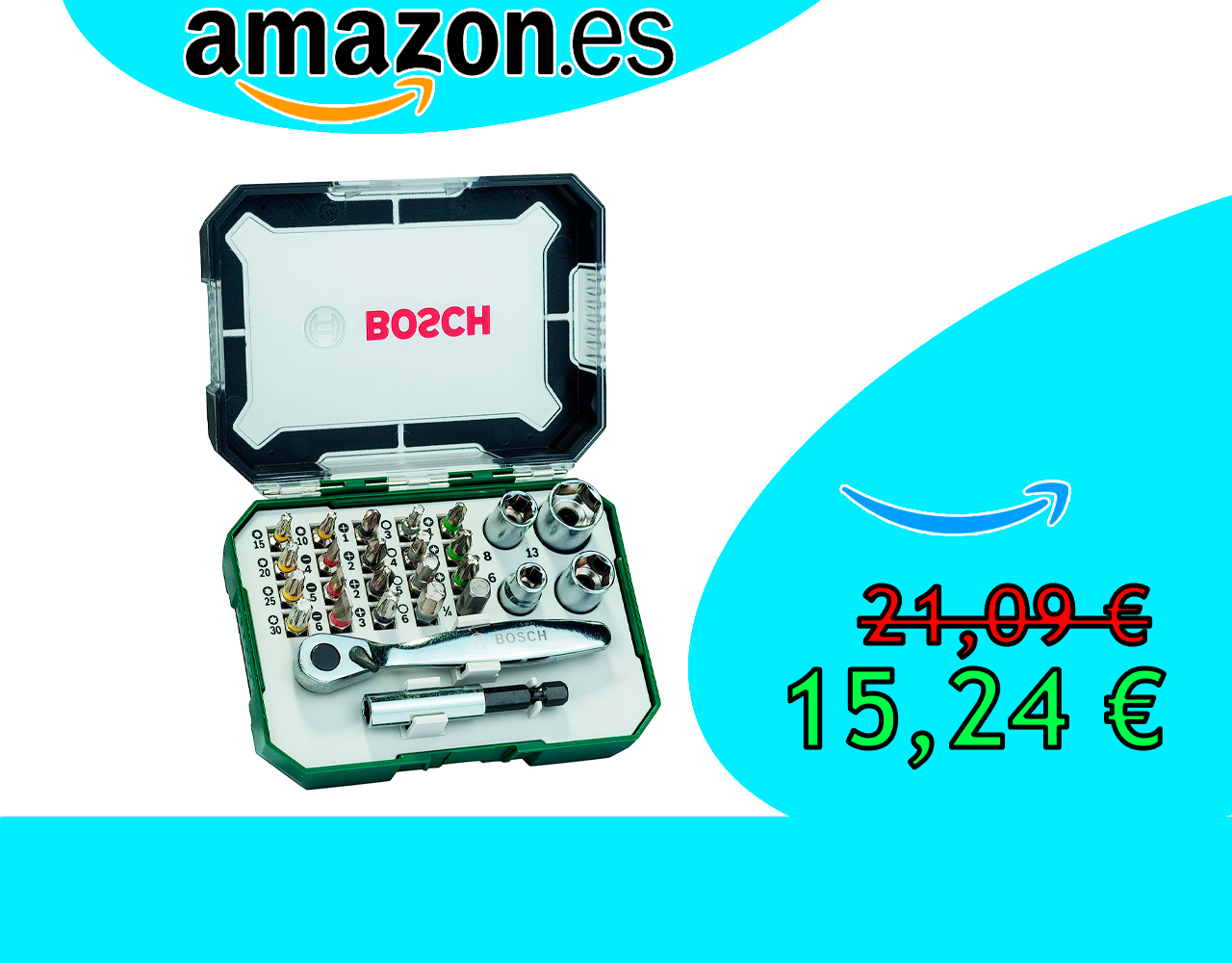 PUNTAS DE DESTORNILLADOR + TRINQUETE BOSCH