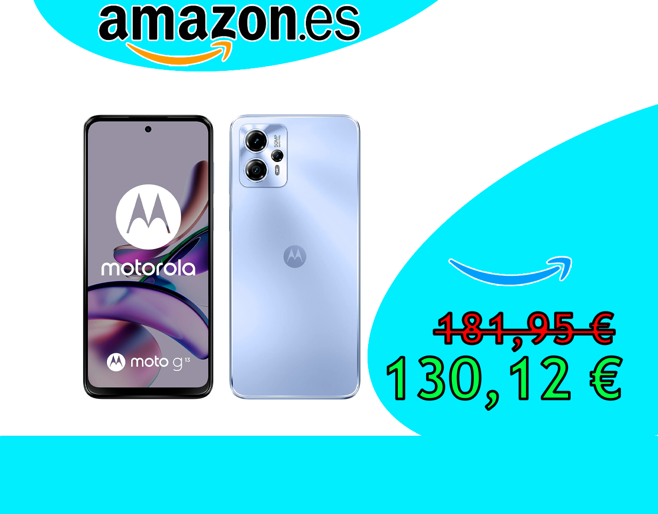SMARTPHONE ANDROID MOTOROLA G13, 4GB RAM/128GB ROM
