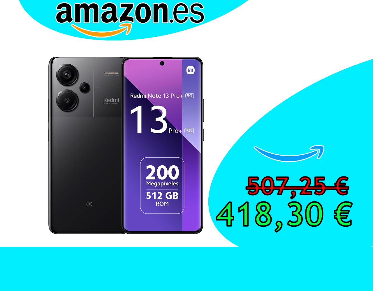 📣 SMARTPHONE XIAOMI REDMI NOTE 13 DE 12+512 GB PRO+ 5G