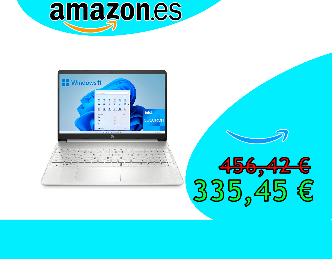 📣 ORDENADOR PORTÁTIL DE 15.6″ HP 15S-FQ0044NS FULL HD